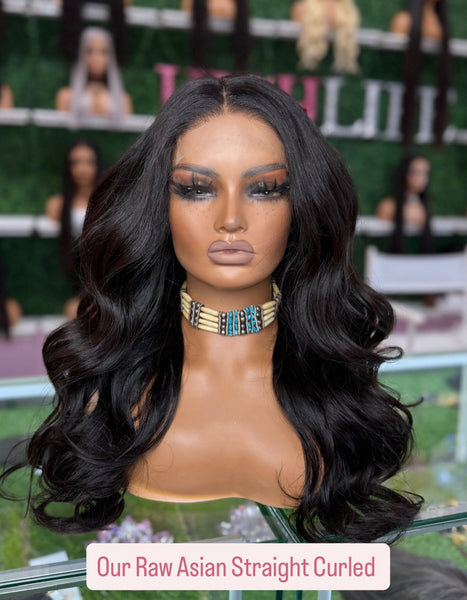 Kristin Wig <BR> 20" Raw Asian Straight HD 5X5 Lace