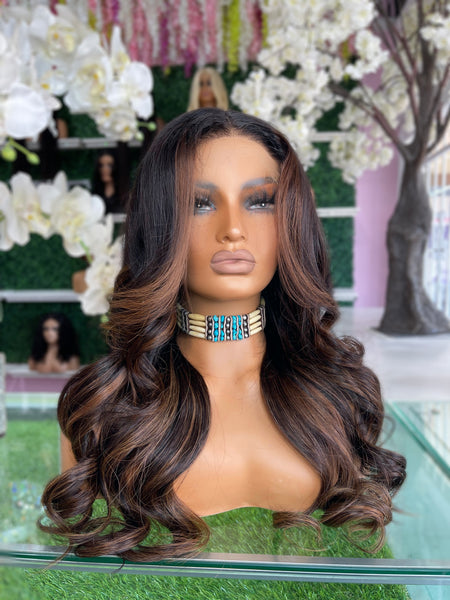 <BR>"IMAN" <BR>  20" STRAIGHT WIG HD 5X5 CLOSURE