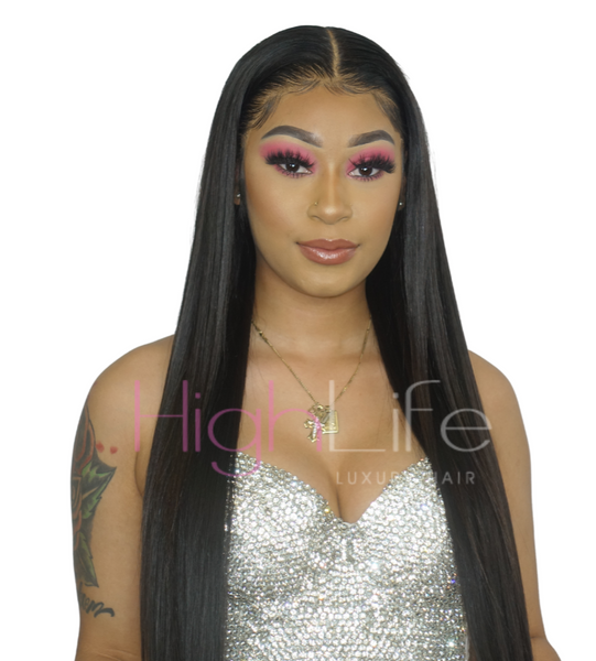 Raw Asian Straight <BR> 3 Bundles & Frontal Deal