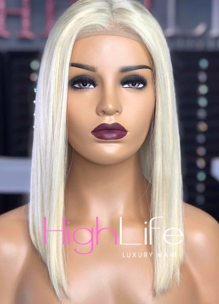 12-14"  Blonde  Straight Wig<BR>  Luxury  Life Collection <BR> 250% Density