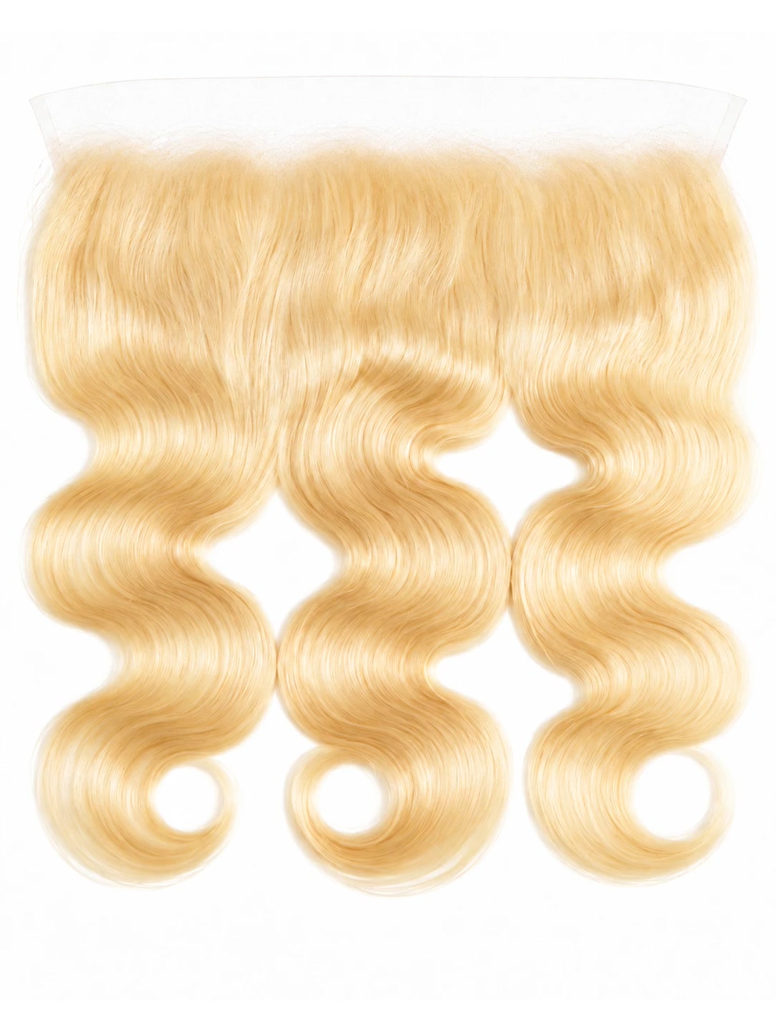 13x4 Blonde Body Wave Frontals — front view